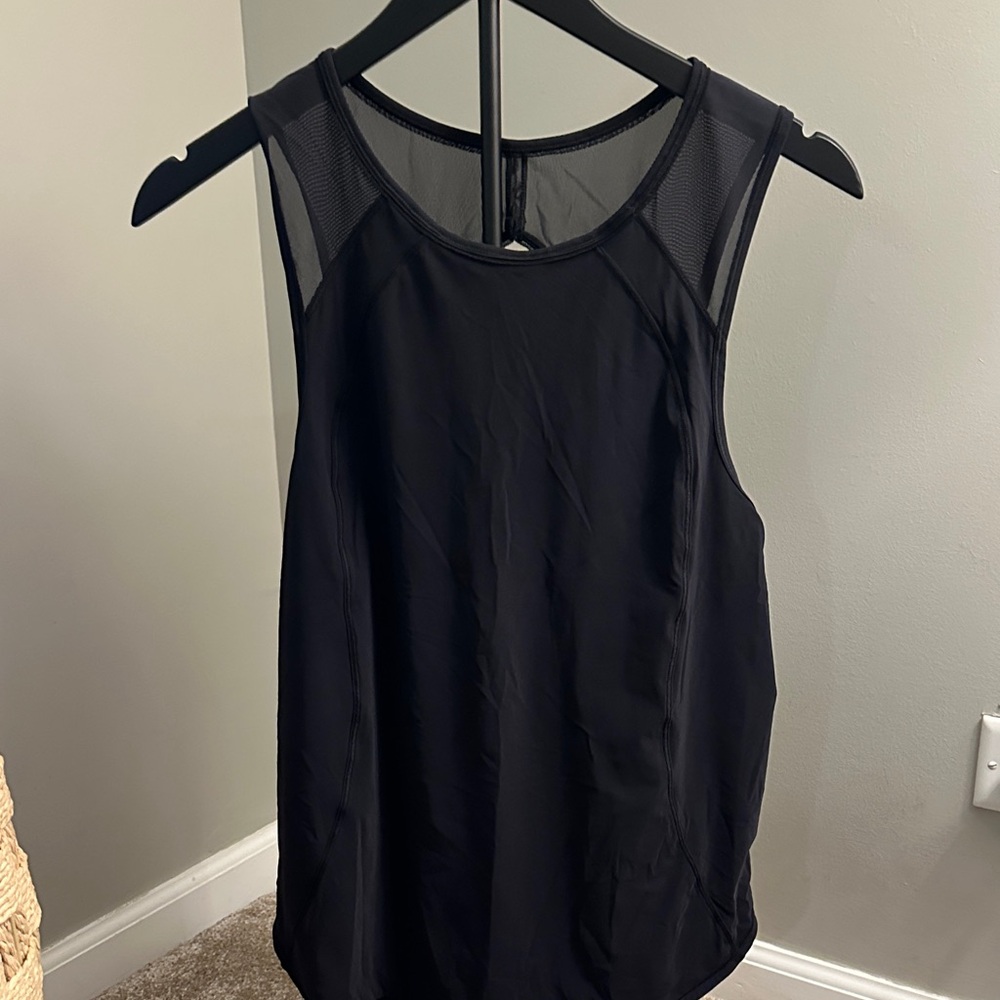 lululemon athletica Black Mesh Tank Top